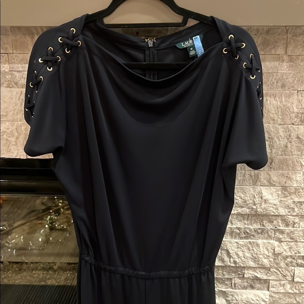 Lauren Ralph Lauren Navy Jumpsuit size Medium - Picture 5 of 11